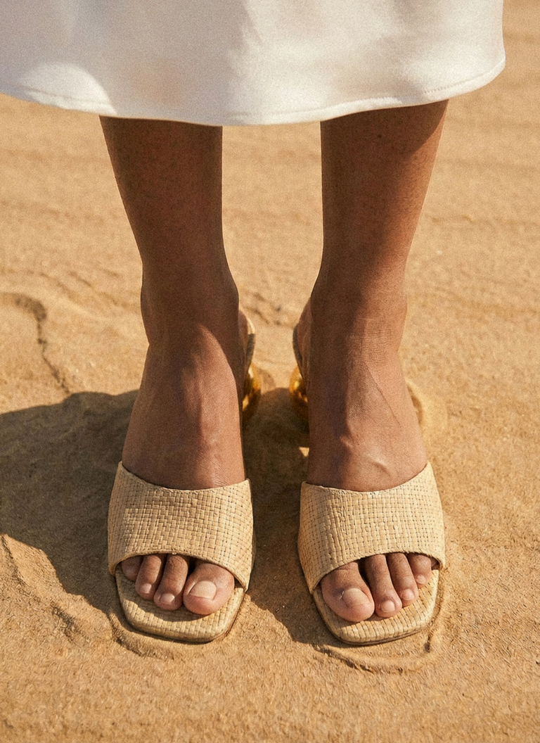 Noa Sandal - Raffia