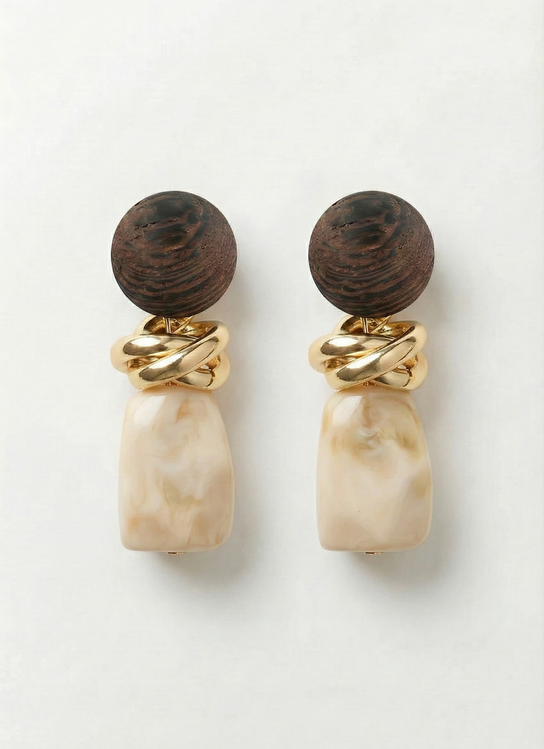 Terra Earrings - Ivory
