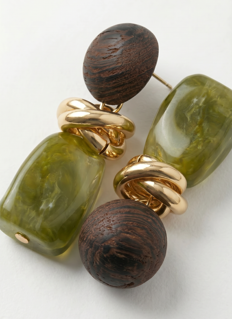 Terra Earrings - Jade