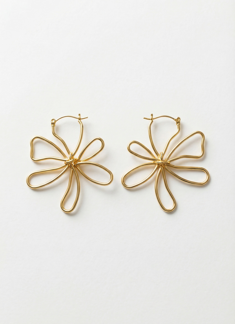 Wildflower Earrings - Gold
